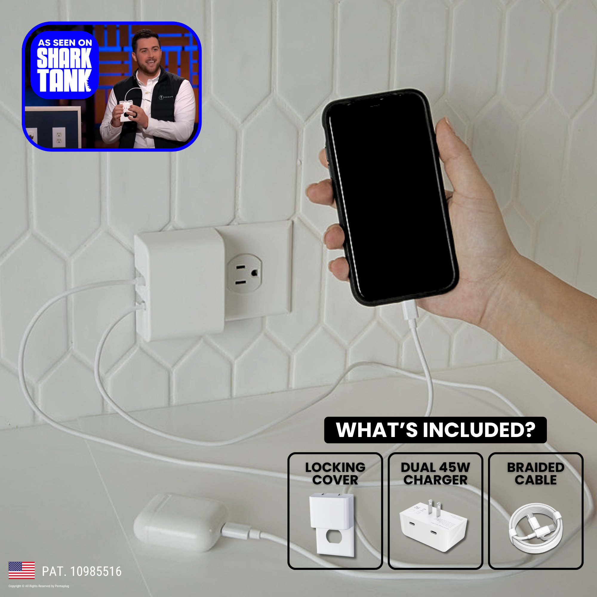 Permaplug Charger Lock (Shark Tank Edition)